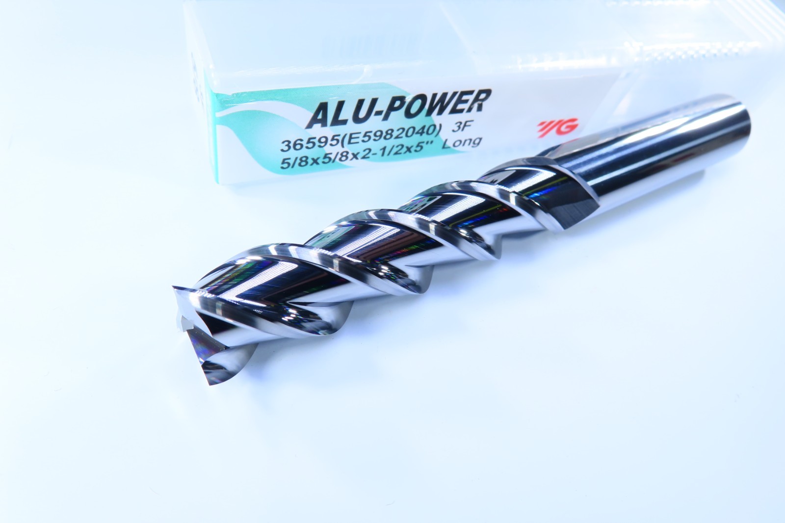NEW 5/8" YG ALU-POWER LONG 5" LENGTH SOLID CARBIDE END MILL 36595 ALUMINUM TOOL