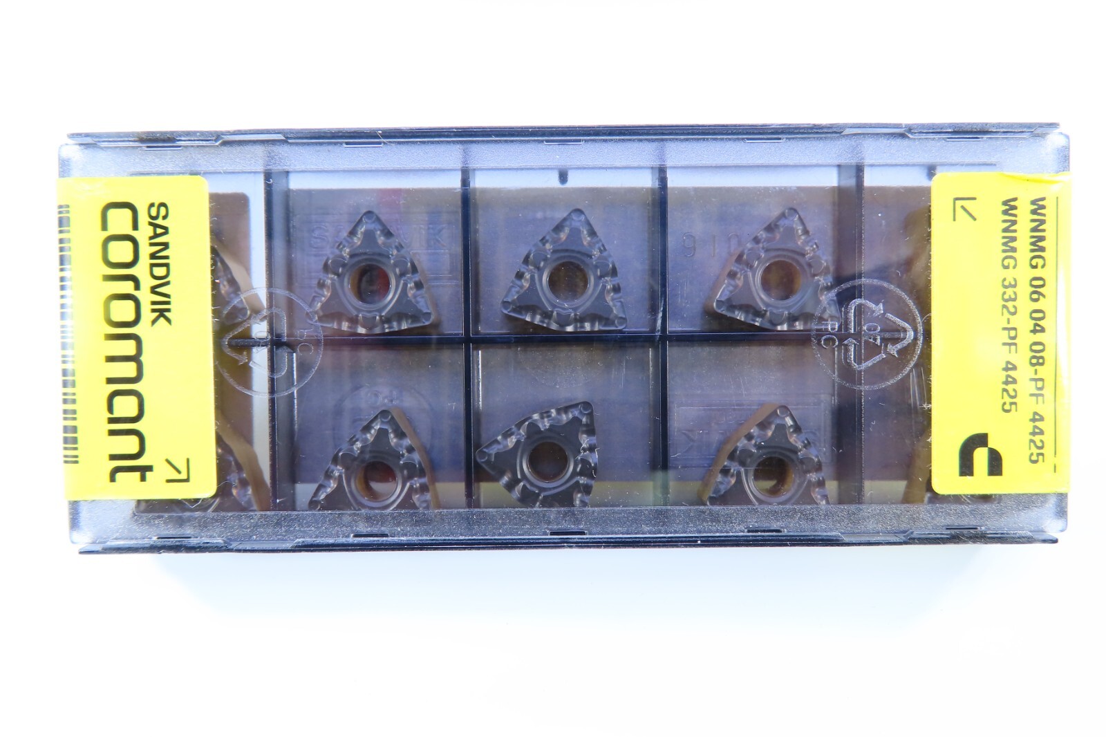NEW BOX ( 10 PCS ) SANDVIK WNMG 06 04 08-PF 4425 WNMG 332-PF CARBIDE INSERTS