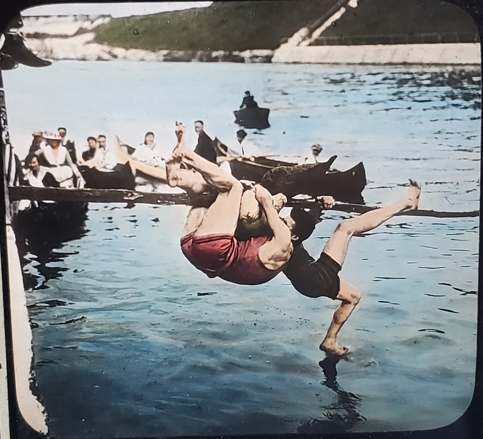 Greased Pole Contest Jr. Day, University of Washington Magic Lantern Glass Slide