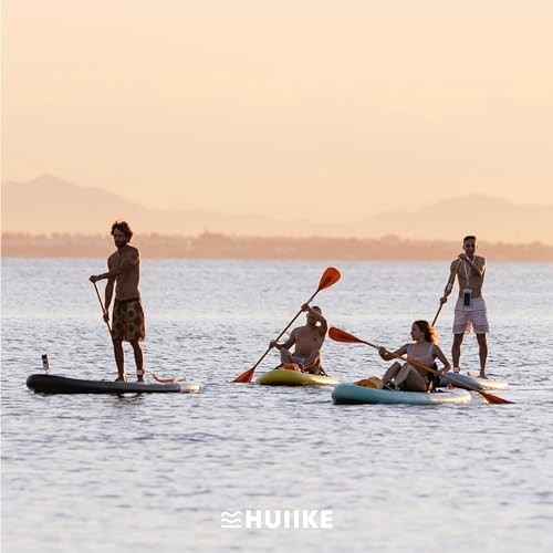 Paddle Board Paddle 2-in-1 Aluminum Sup Paddleboard Oar & Kayak Orange