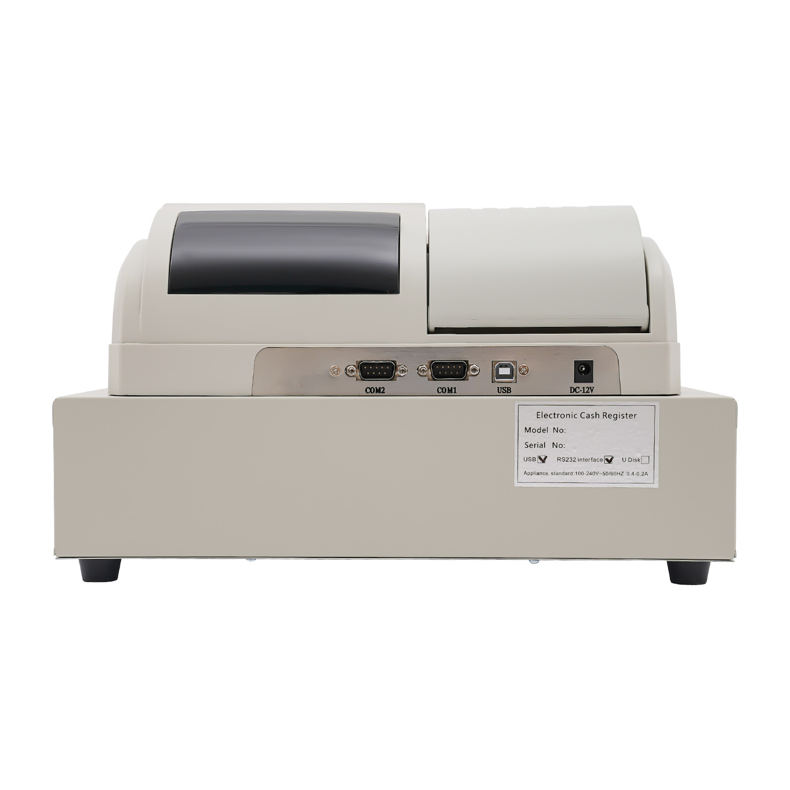 48 Keys Electronic Cash Register POS Cash Machine Supermarket LED Display NEW US