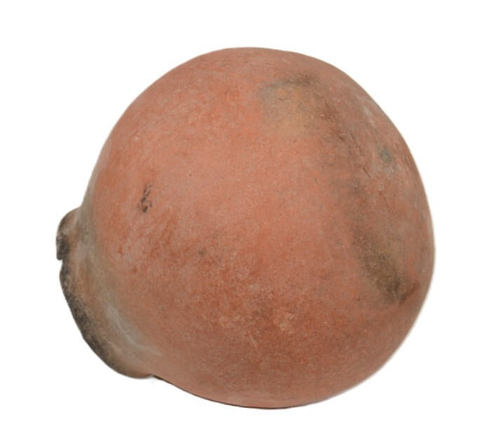 Prehistoric Pottery Jar: Salado Redware A.D. 1200-1350 4.5" H x 5.5" D