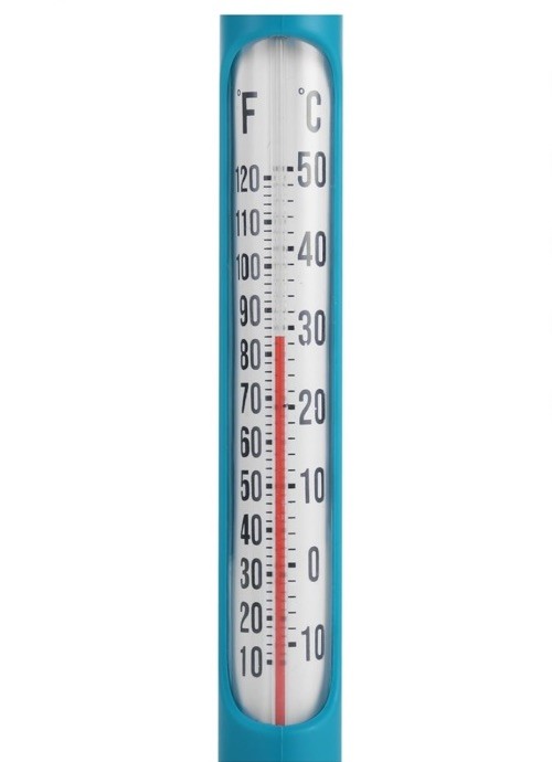 Mainstays Floating Pool Thermometer in White - 2 in x 2 in x 7.75 in - Analog