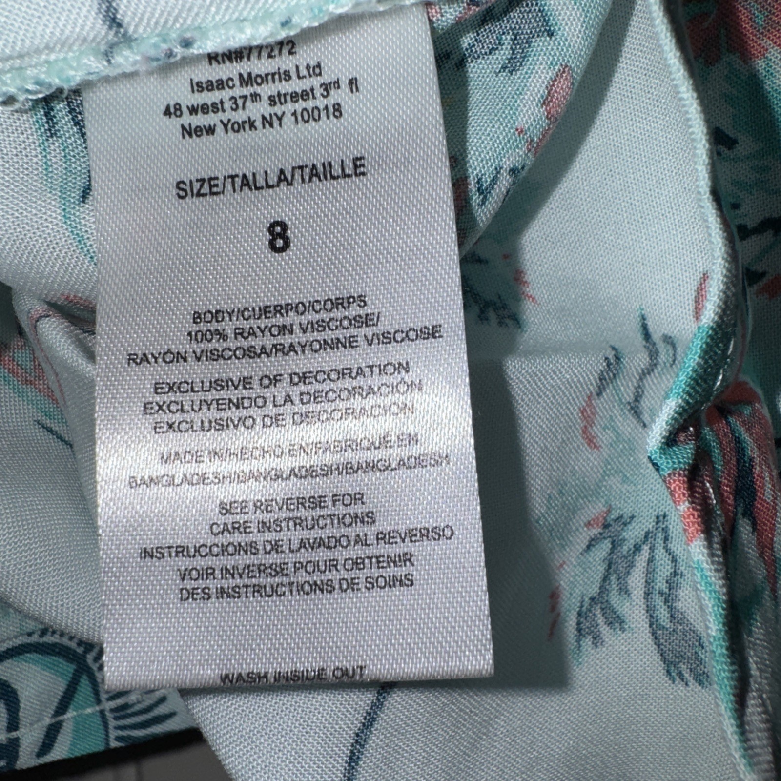 Tommy Bahama Tropical Fishing Button Up Collared Short Sleeve Shirt Boys Size 8