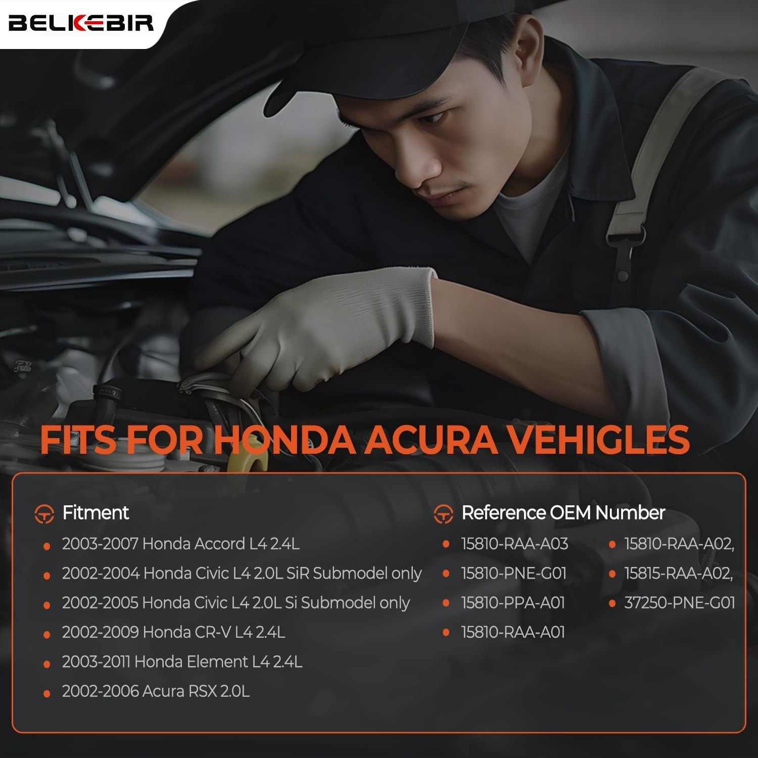 VTEC Solenoid Spool Valve w/Gasket For Honda Accord Civic Element 15810-RAA-A03