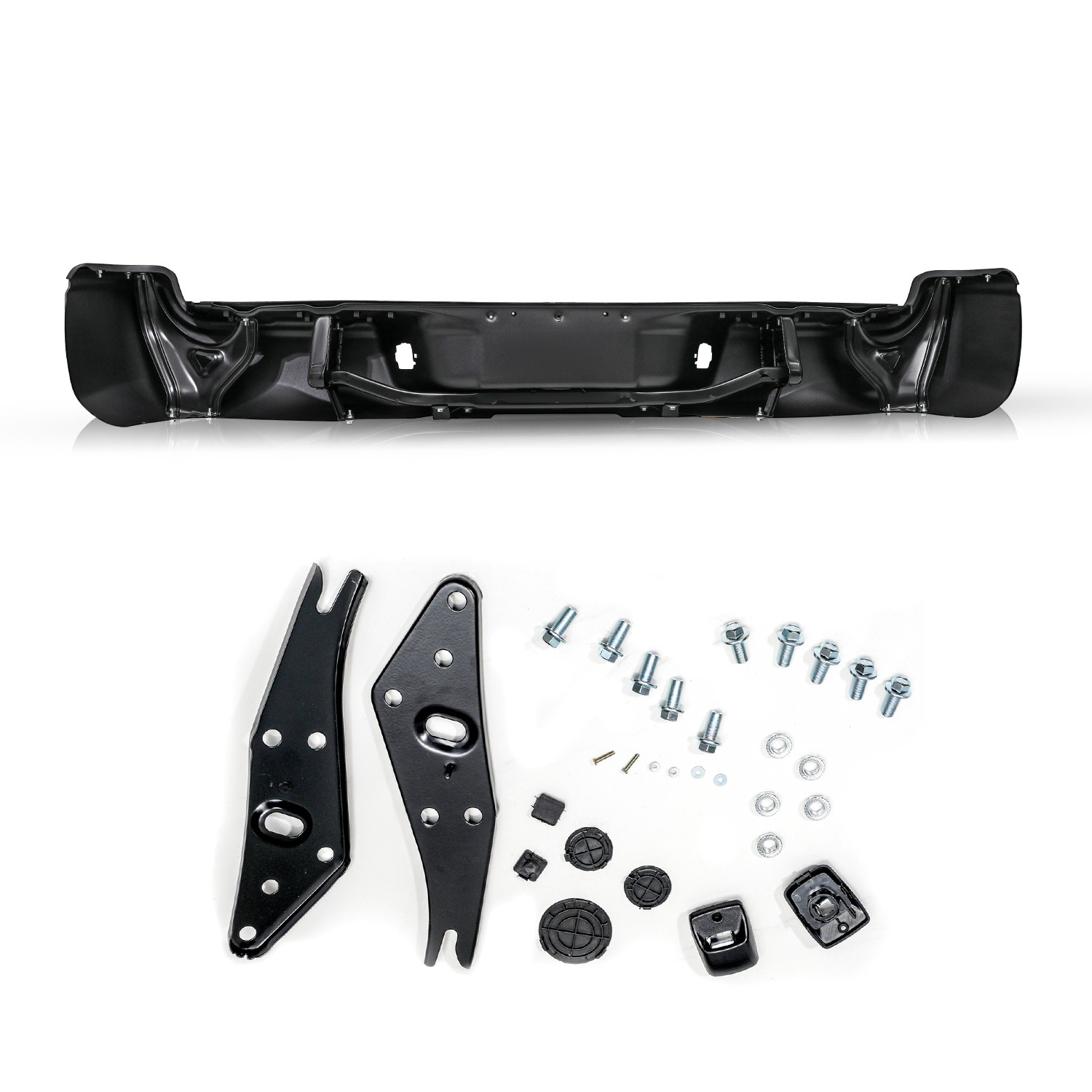 Black For 2005-2015 Toyota Tacoma Pickup Rear Step Bumper Assemblys 05-15