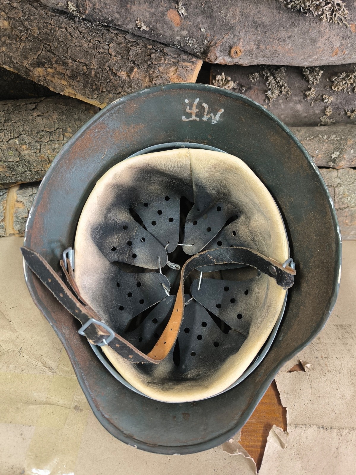 WW2 M40 German Helmet WWII M 40. Combat helmet.size 64