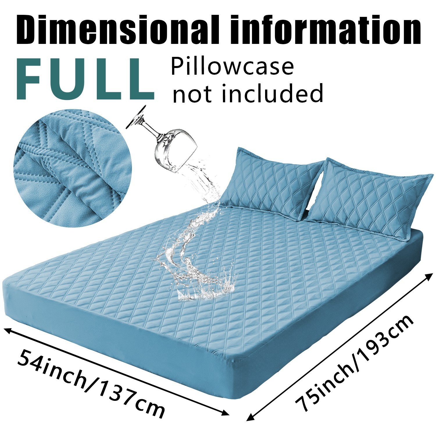 Super soft waterproof mattress cover, layered design, comfortable and durable