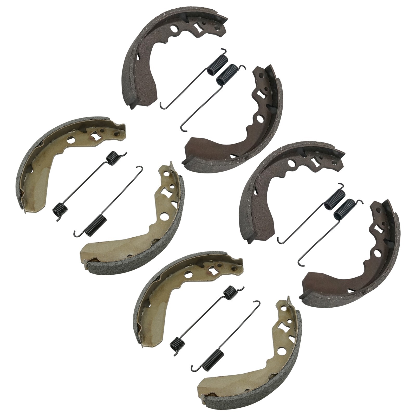 Caltric Rear And Front Brake Shoes For Kawasaki Mule SX KAF400 2017-2023