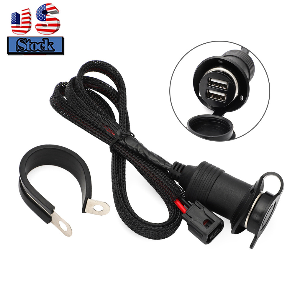 Dual USB Accessory Outlet Socket Power For Honda CRF300L CRF250L Rally 17 on US