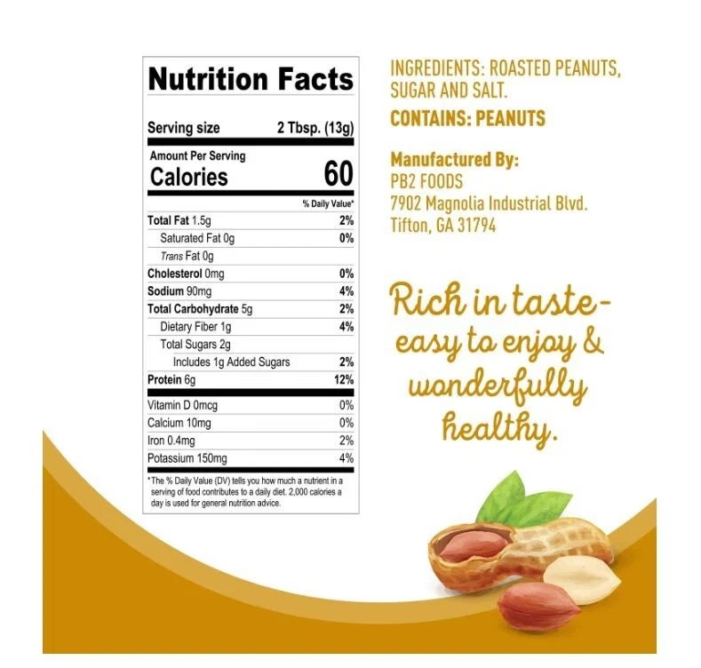 PB2 Powdered Peanut Butter, 16 oz