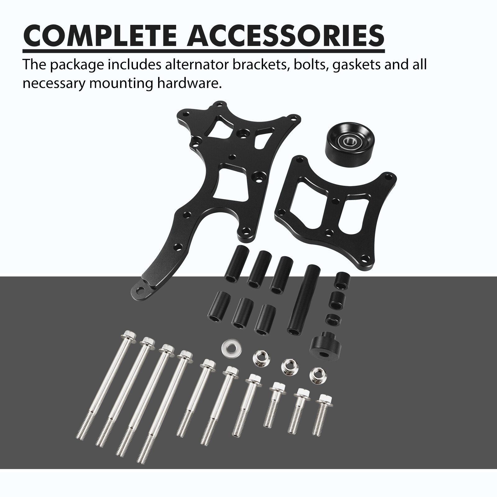 Billet LS Truck Factory Location Alternator Power Steering Bracket For LQ4 LQ9