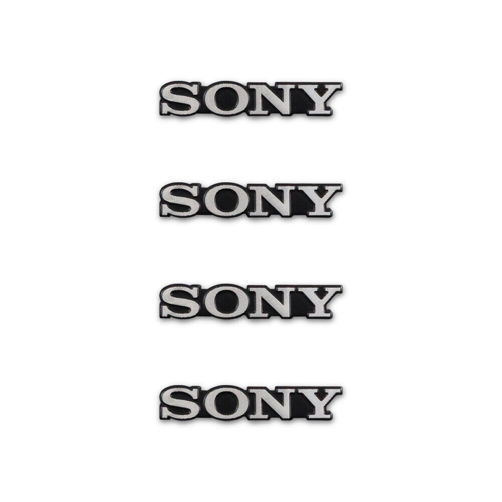4pcs DIY Sony aluminum logo badge replacement piece 30mm X 5mm
