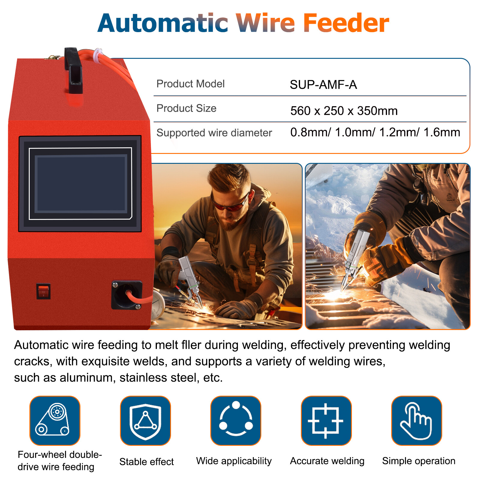 BWT 1500W 4 IN 1 Fiber Laser Welder Laser Cleaning Cutting Machine CE US Stock