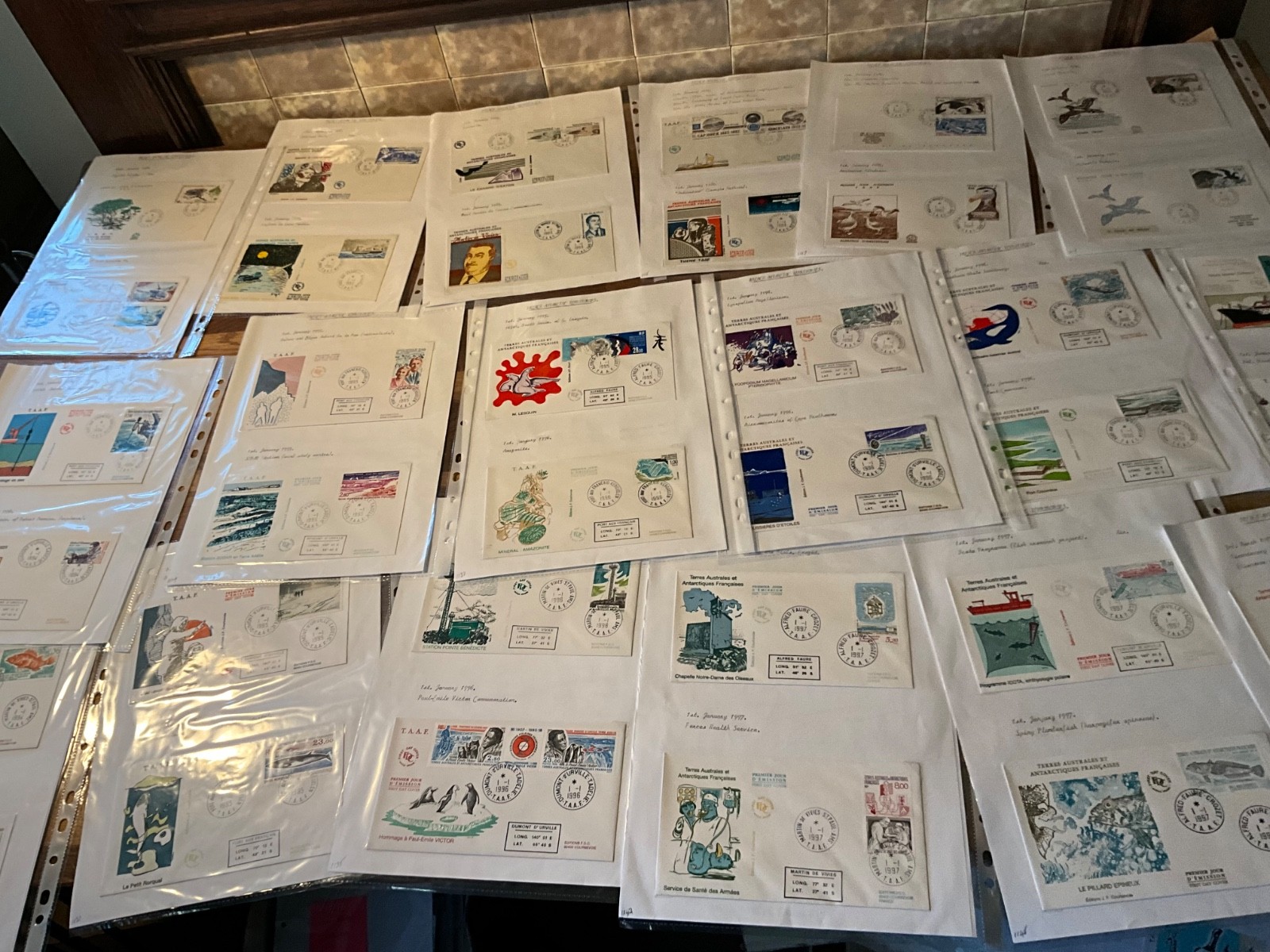 French Antarctic Territory fdc large lot 103 covers h13