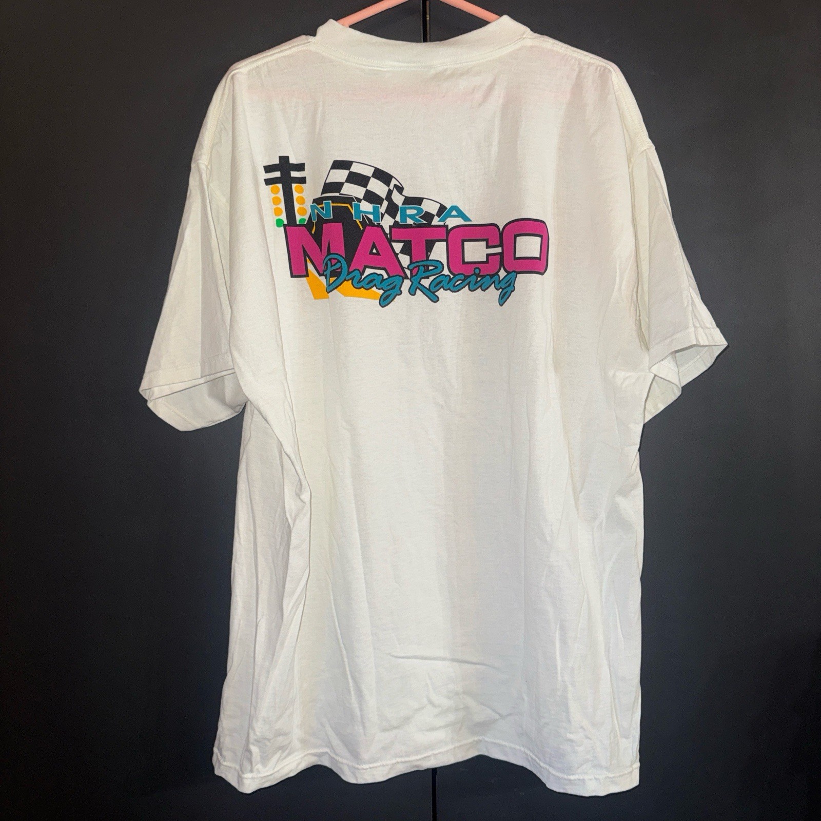 VTG Matco Tools Dean Skuza Nitro Funny Car NHRA Drag Racing tshirt 90s 2XL New