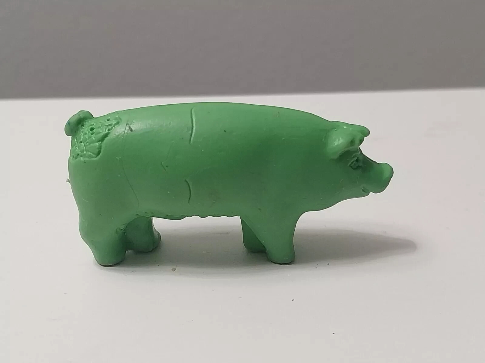 Vintage Eraser Diener Green Pig farm animal 1985(?)