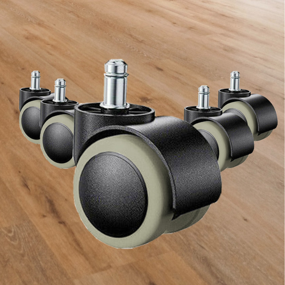 Set of 5 2" Heavy Duty Office Chair Caster Wheels Swivel Replacement PU