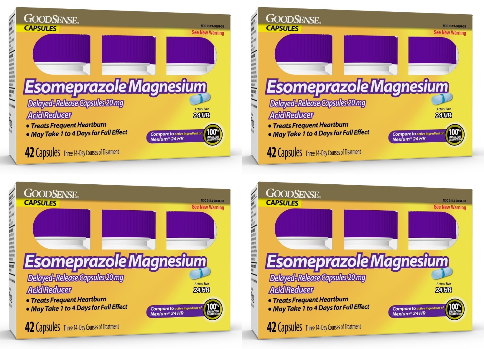 GoodSense Esomeprazole Magnesium Delayed-Release Capsules, 20mg Acid 168ct Pk12
