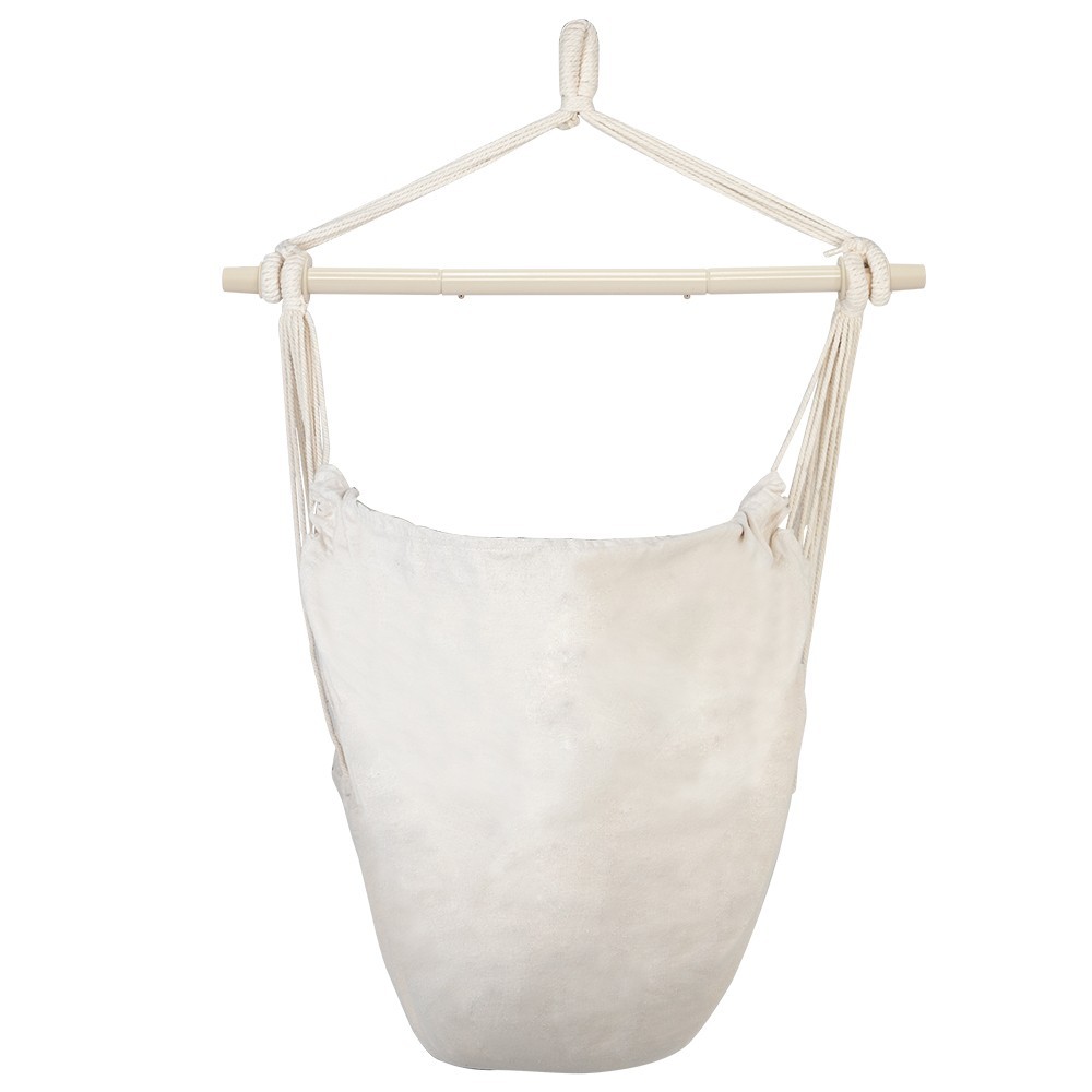 Swing Chair Hammock Hanging Rope Seat Portable Garden Patio Yard Porch +2*Pillow