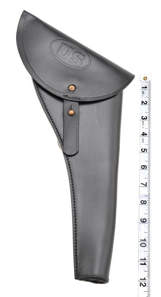 US Civil War Revolver Holster Black Leather