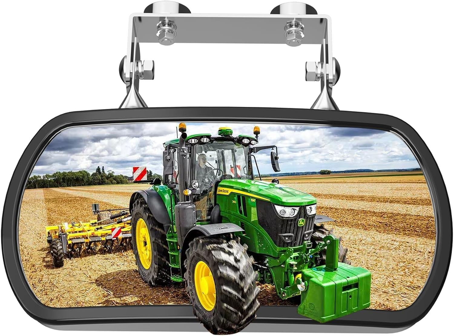 Universal Magnetic Tractor Mirror, Stainless Steel Rear and Side Mirror for Trac