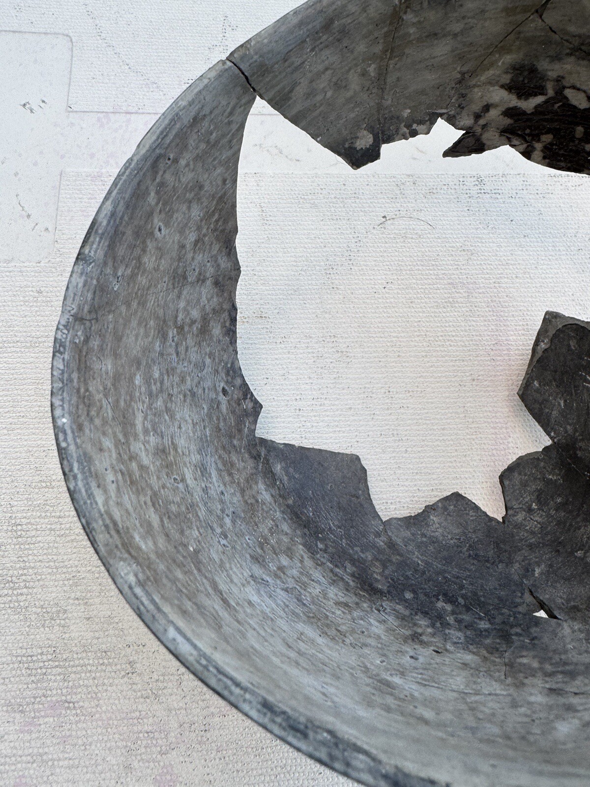 Native American PreColombian Rebuilt Footed Bowl Red Swirl Pattern Pottery Bowl