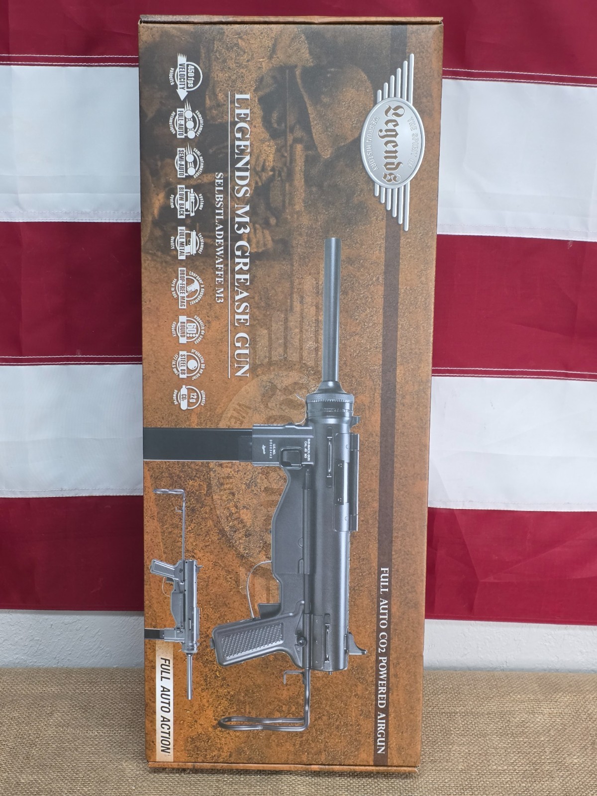 Umarex Legends M3 Grease Gun Blowback Full-Auto .177 CO2 BB Air Rifle - 2251822