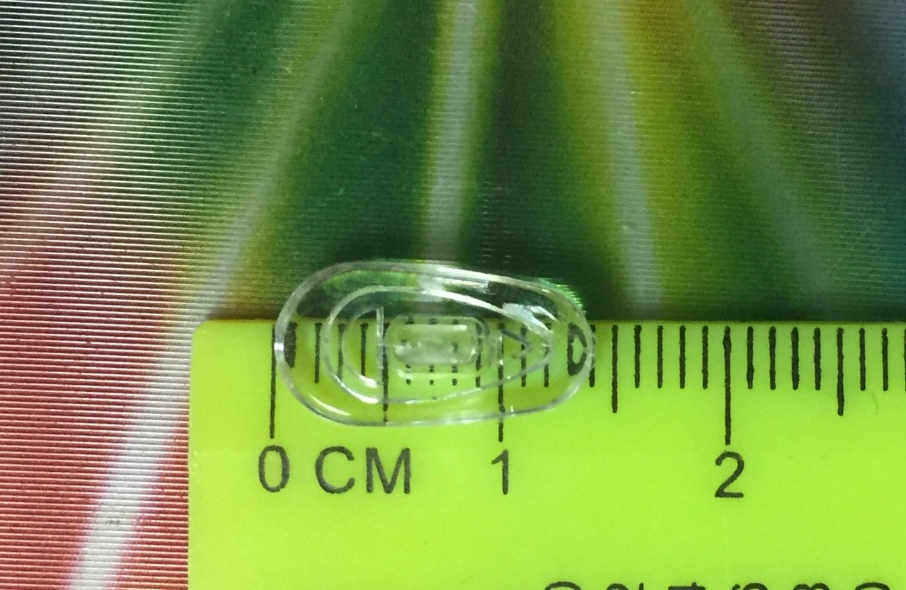 😎 2 Pair:14mm Push-On Snap-In Nose Pads for EyeGlasses Sunglasses Nike Flexon