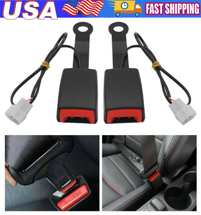 Front Driver Safety Seat belt Buckle Plug Connector Warning Cable Camlock Duty