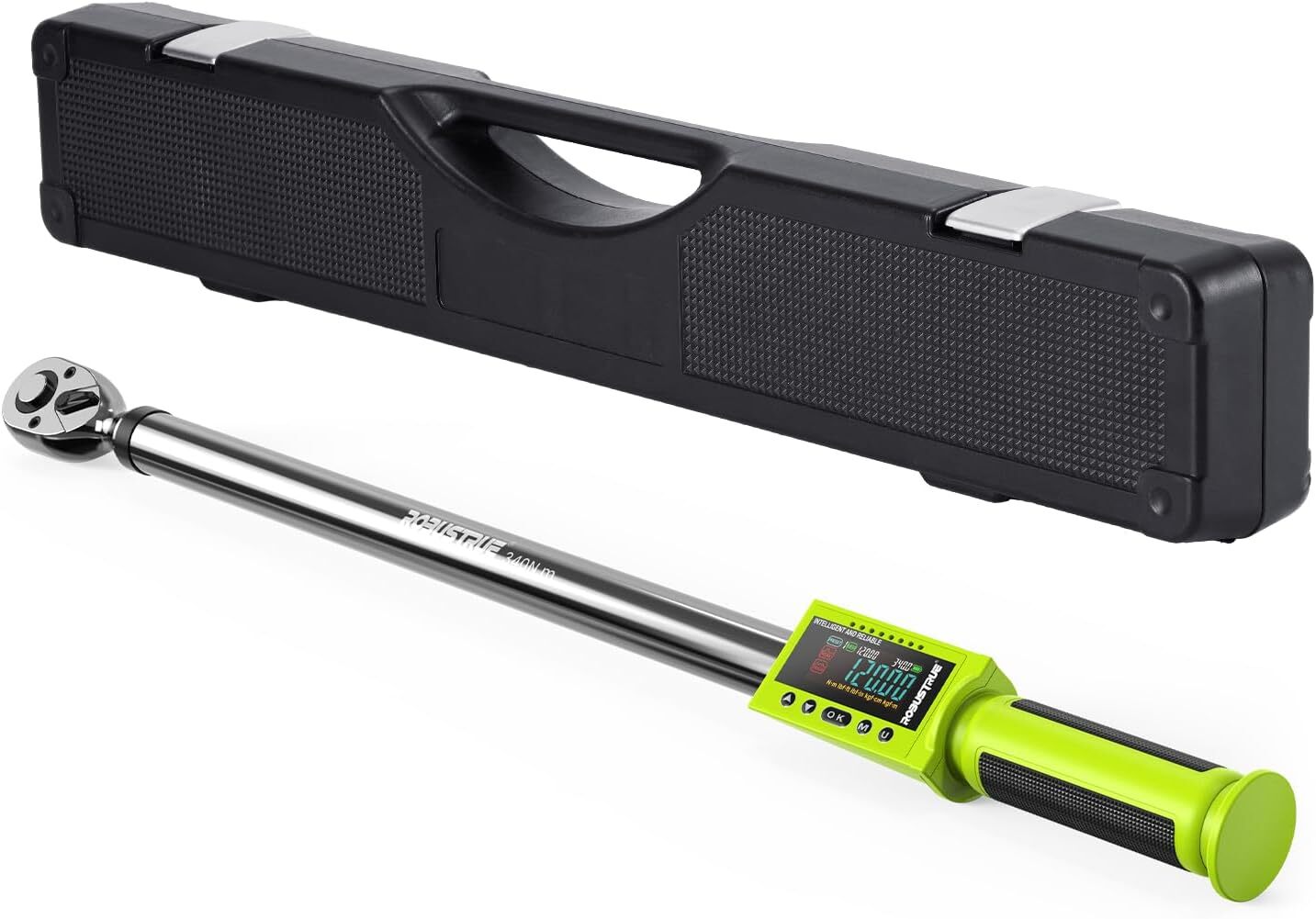 1/2" Digital Torque Wrench 12.5-250.8ft-lb/17-340Nm&±2% 500Data Memory&10 Preset