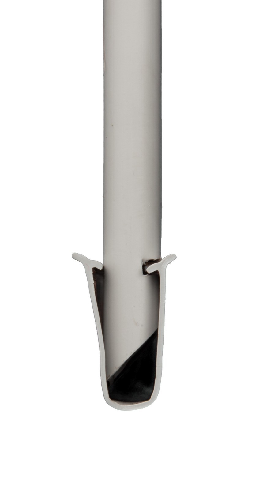 Chain Link Gray Double Wall Tube™ Privacy Slat For 6ft High Fence Bottom Lock