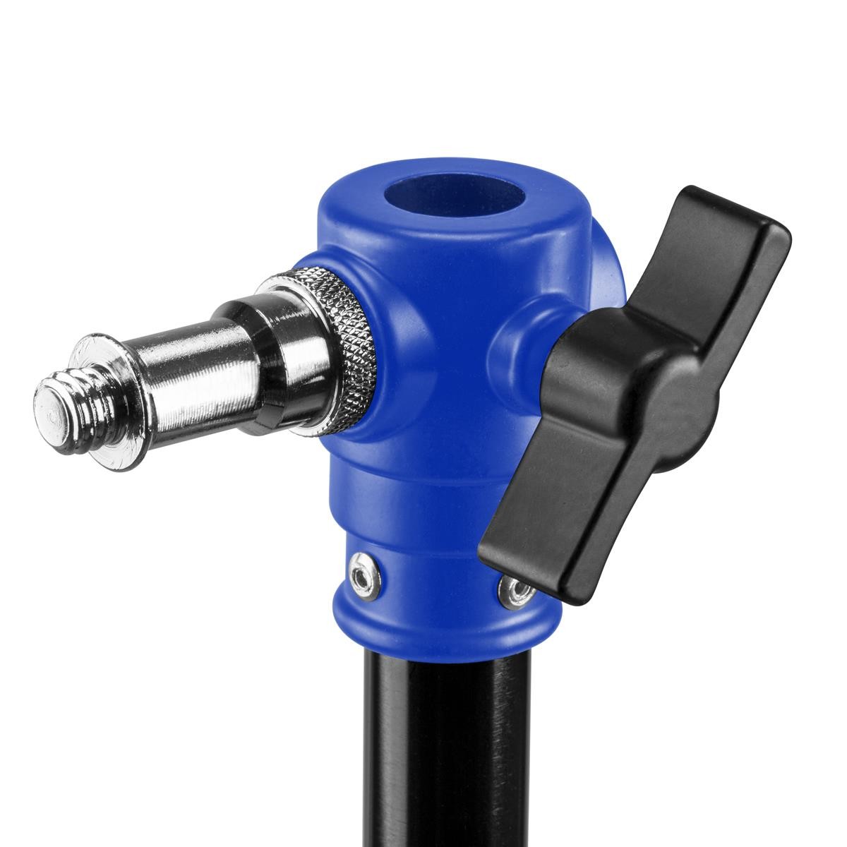 Flashpoint 9.5' Blue Color Coded Pro Air Cushioned Heavy Duty Light Stand for Ph