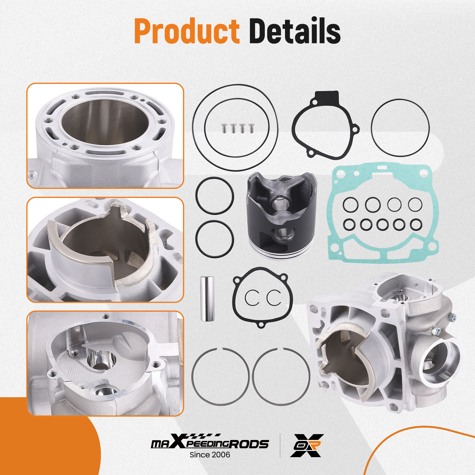 Piston Cylinder Gasket Top End Rebuild Kit For 300 XC 300 TE EXC XCW SX 2008-16