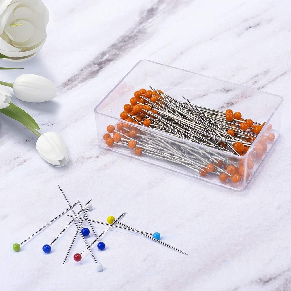 Sewing Pins 600 or 800 Pcs Straight Quilting Pins 1.6 In Glass Ball Head Pins