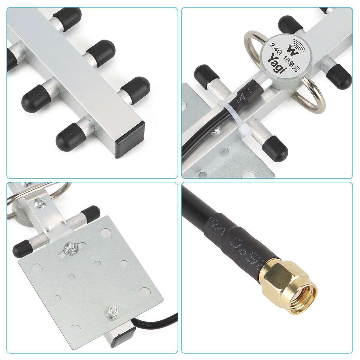 2.4GHz Yagi WiFi Antenna 25dBi Outdoor Directional Signal for Wireless Router