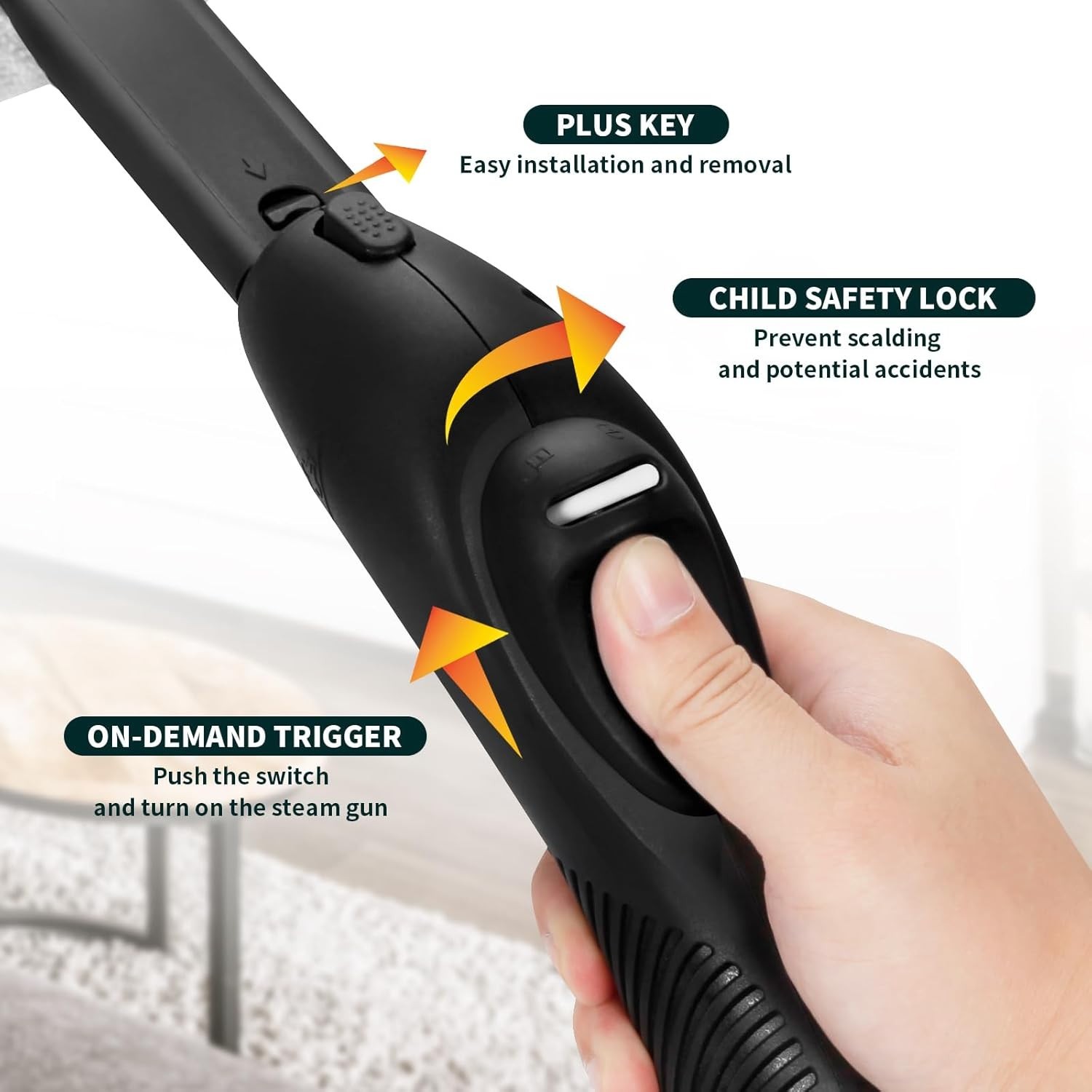 Steam Cleaner Heavy Duty Multi Purpose Steam Cleaner for Carpet Floors Window...