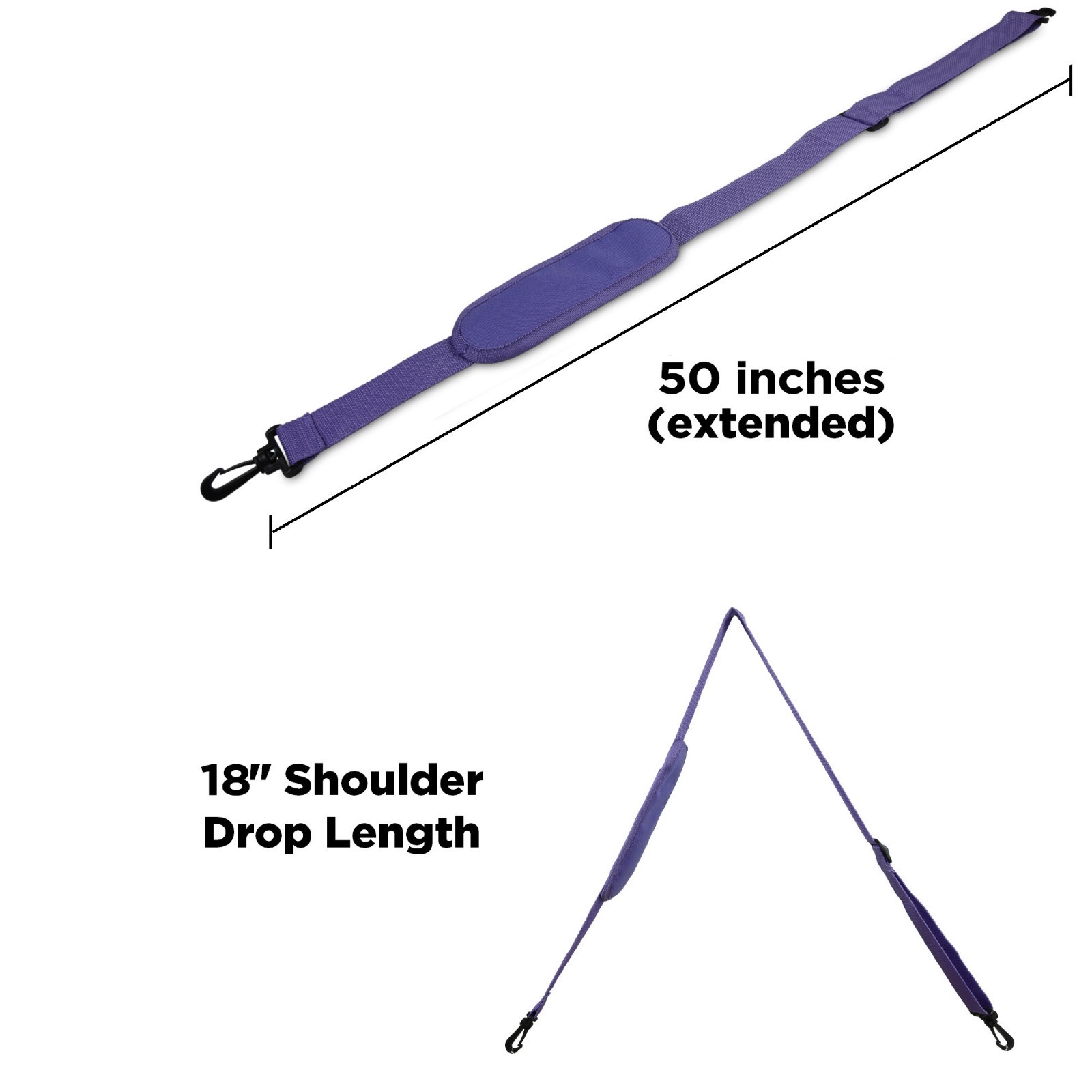 DALIX Premium Replacement Strap with Pad Laptop Travel Duffle Bag