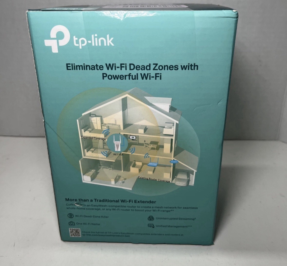 TP-Link AX3000 WiFi 6 Range Extender RE715X Easy Mesh Dual Band