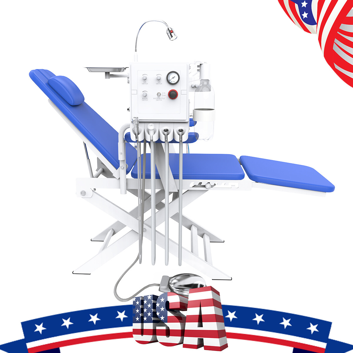 Dental Unit Chair Computer Controlled DC Motor PU Leather Doctor Stool FDA/Chair