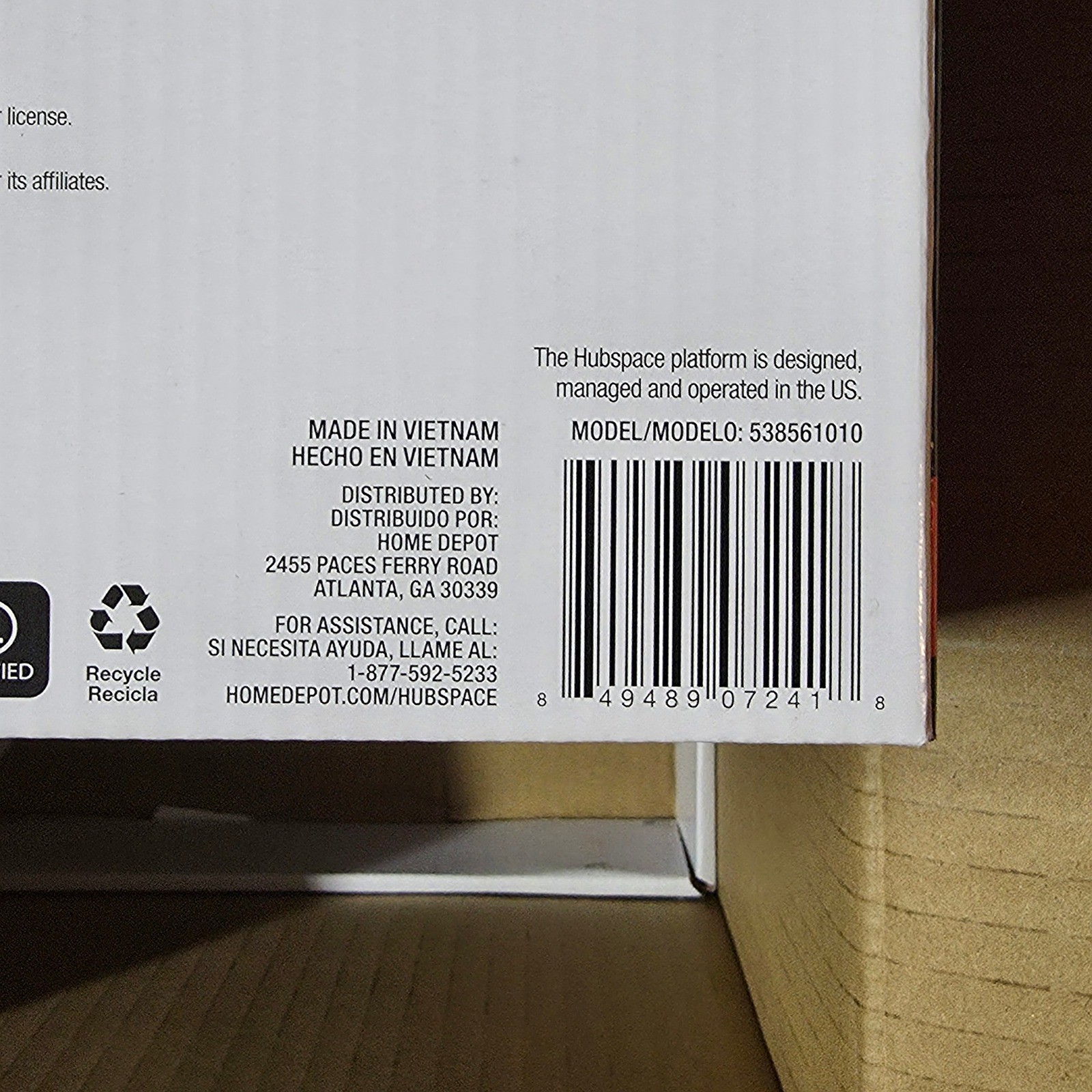 4 pk Commercial Electric Smart 5/6 in LED Recessed Trim White 538561010 Hubspace