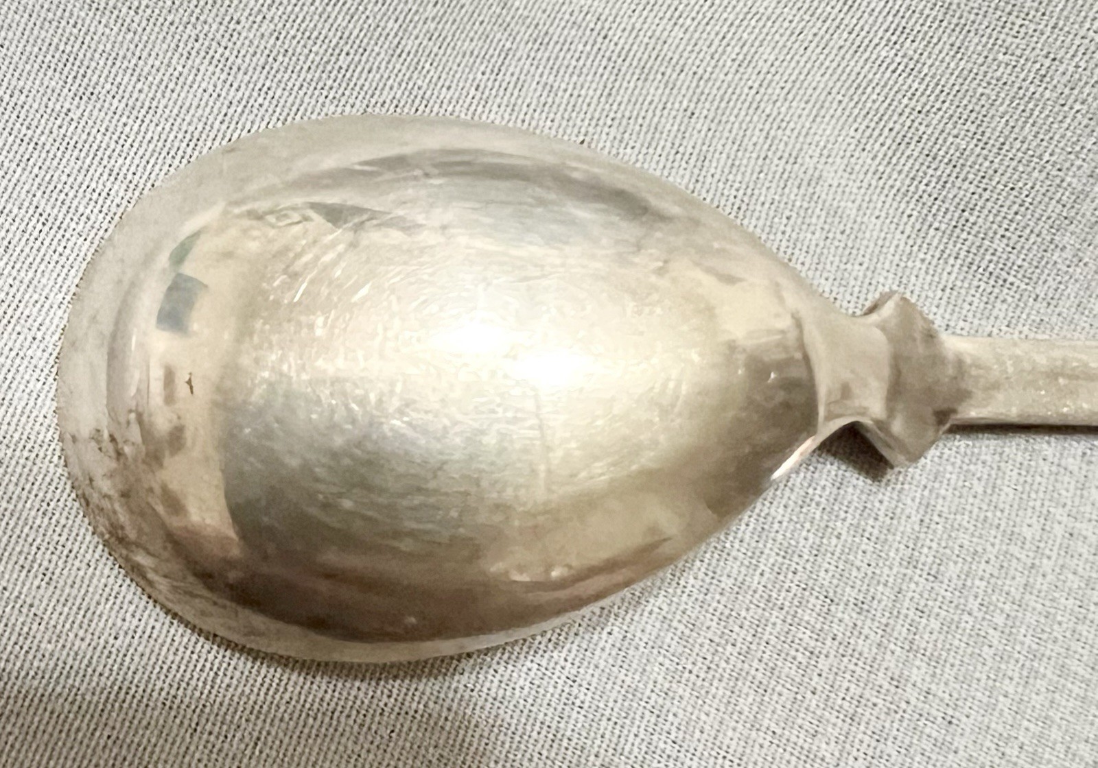 MAGNUS AASE Norway 830S Silver BOW FLOWER SPOON Antique JUNE 1925 C. Berg