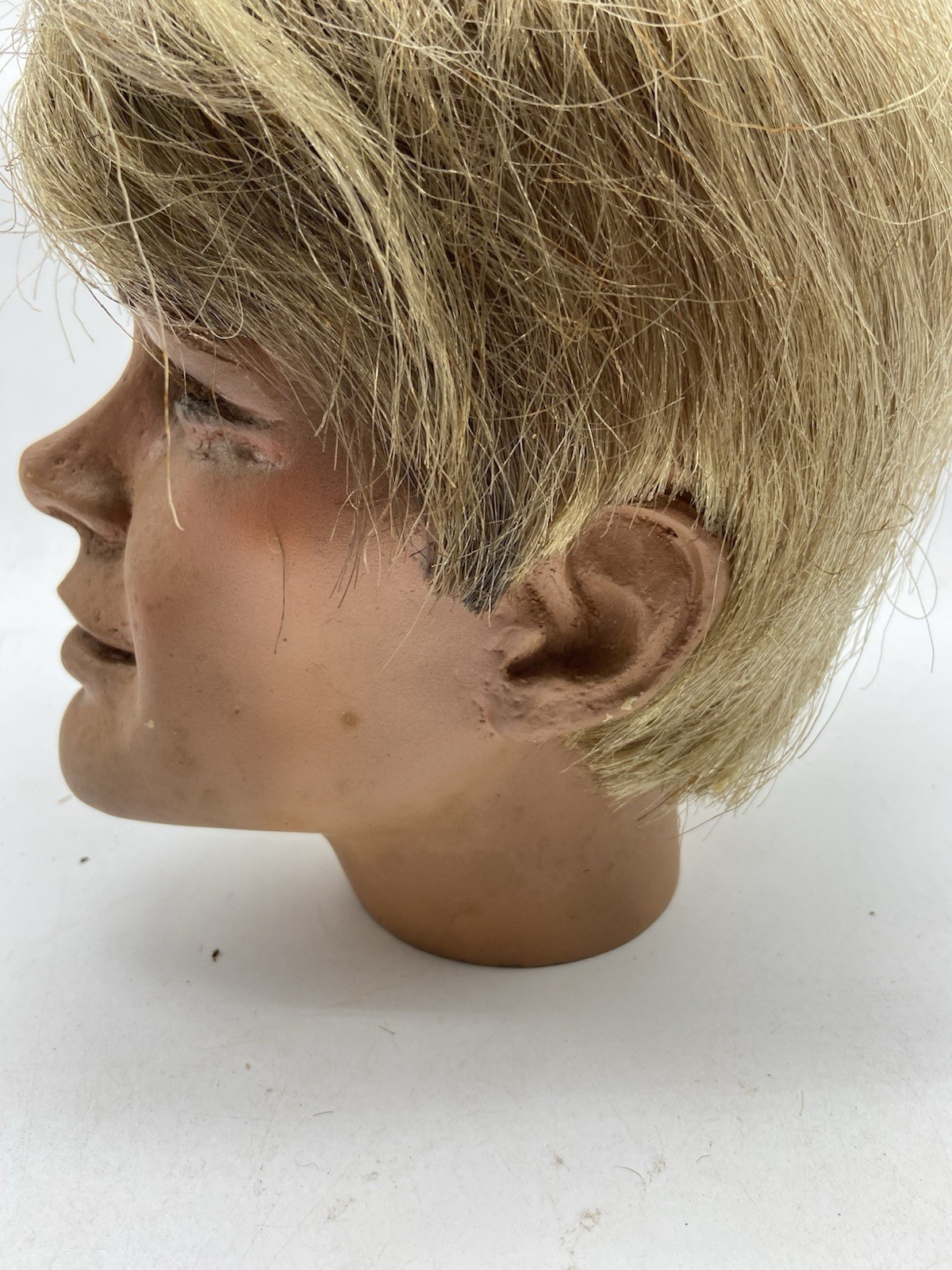 vintage male mannequin head wig display part display prop 70s