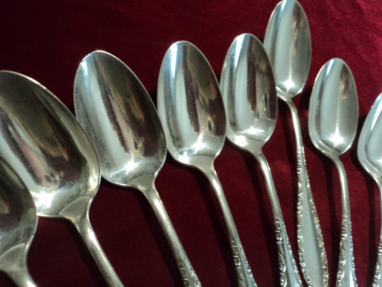 Silverplate Flatware Lot of 11 Teaspoon Victorian Rogers Bros Savoy 1892