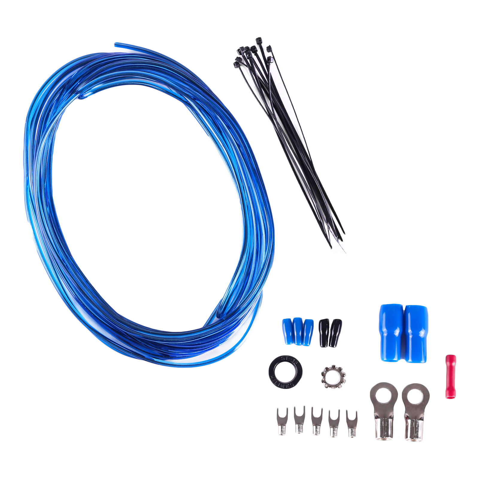 NEW SKAR AUDIO 4 GAUGE 1,200 WATT CCA AMPLIFIER WIRING KIT W RCA (SKAR4ANL-CCA)