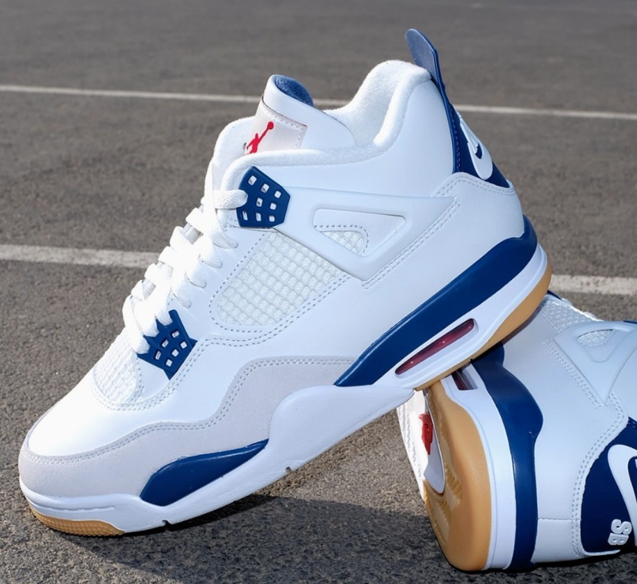 Jordan 4 Retro SB "Navy Blue" Men's Mid Top Basketball Shoes Size 7-12