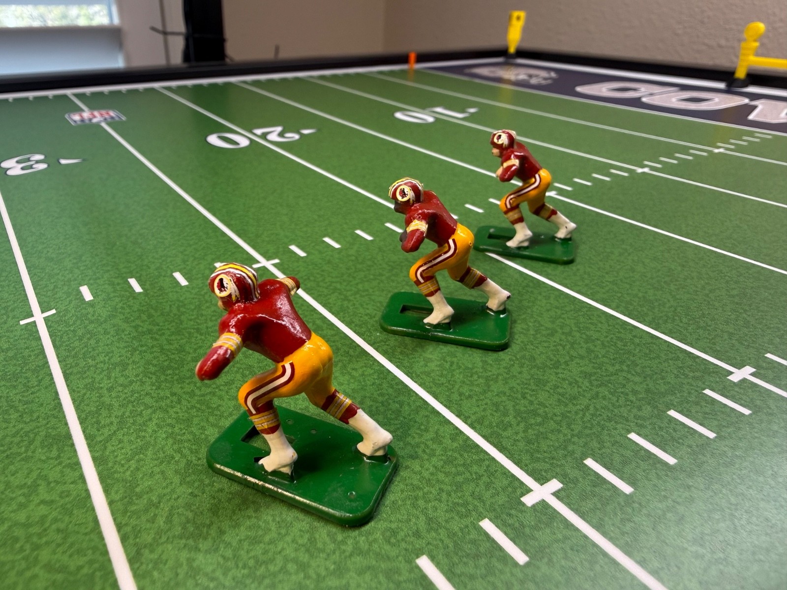 electric football figures Hand Painted Vintage Washington Redskins Home Jersey