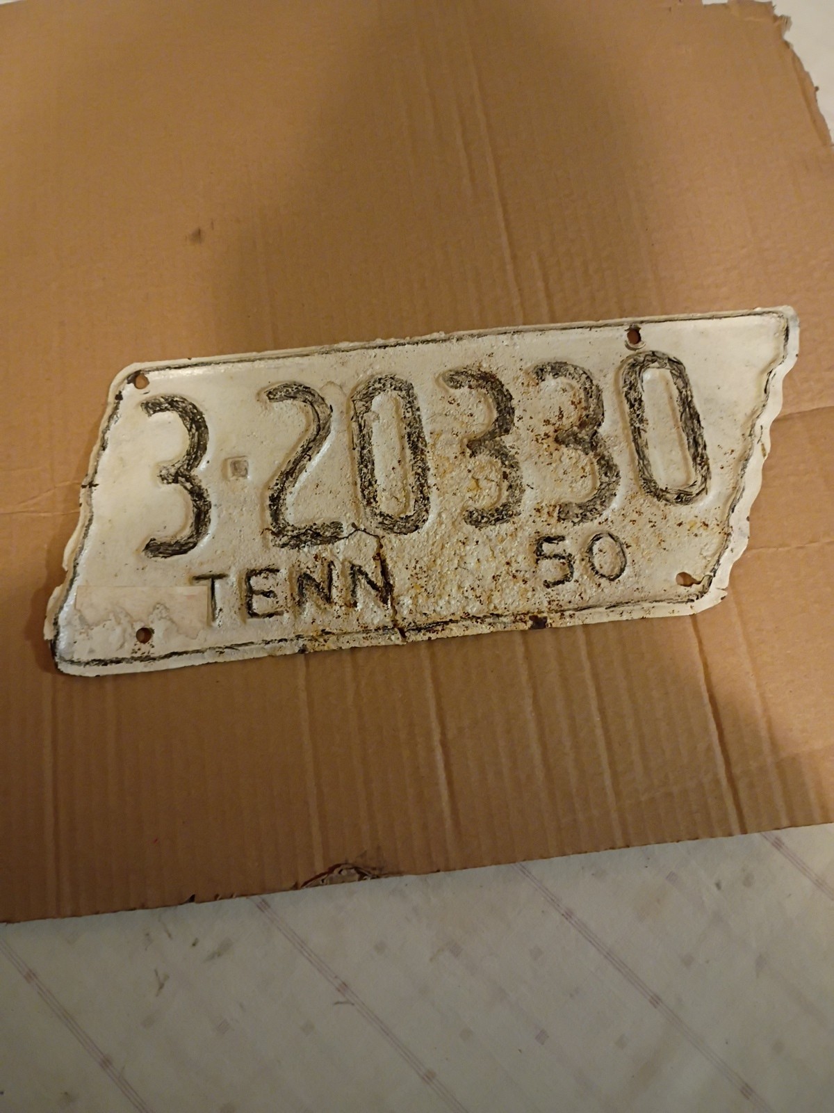 1950 Tenn. License Plate