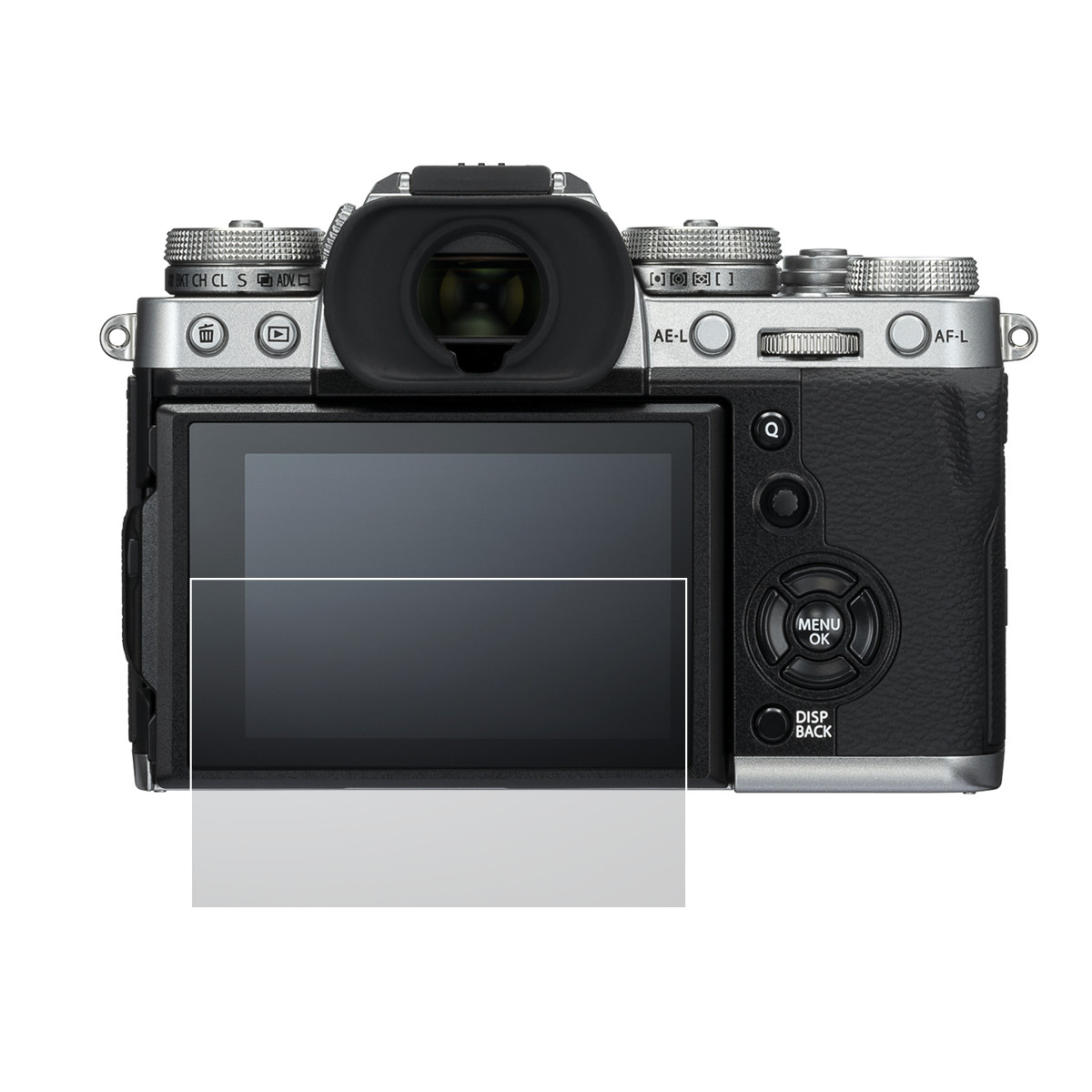 Glass LCD Screen Protector Self-adhesive Cover for Fuji XT3 Camera