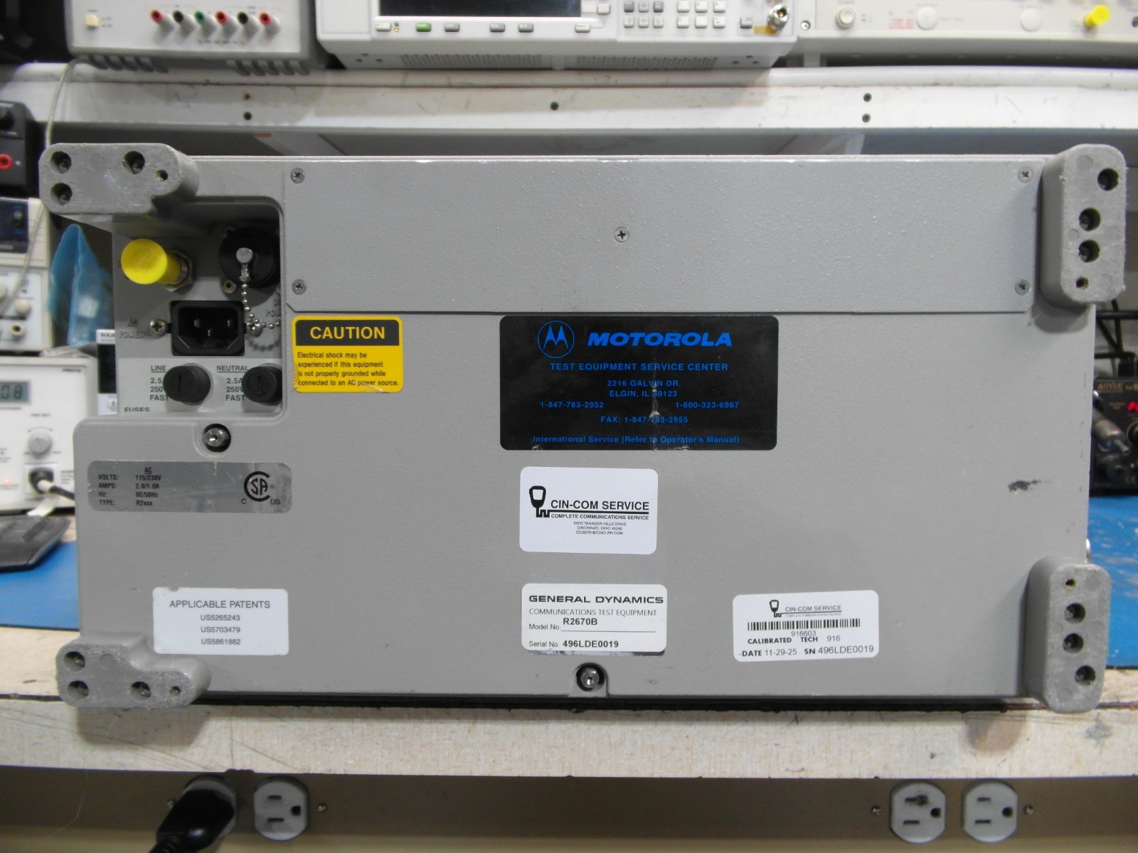Motorola/General Dynamics R2670B Communications Service Monitor CALIBRATD LOADED